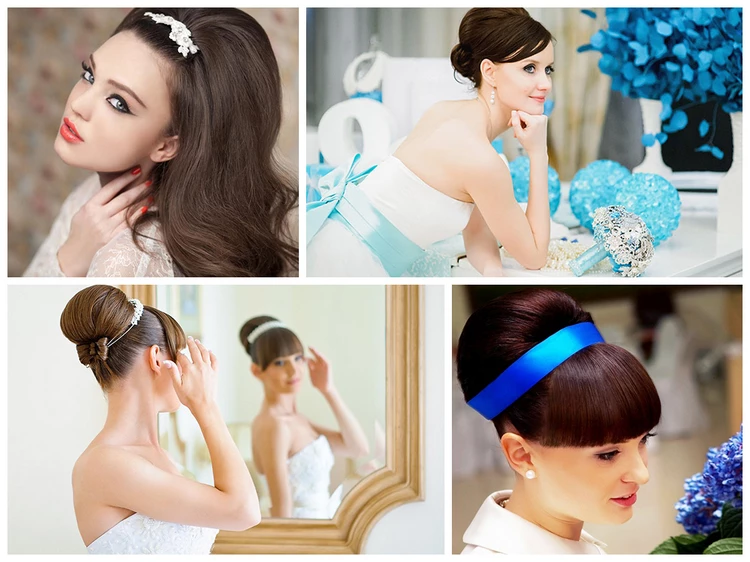 tiffany blue wedding bride hairstyle ideas