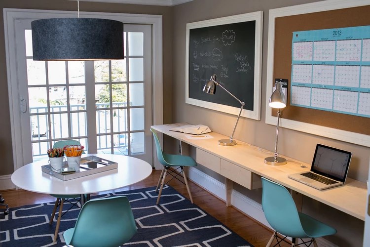 workspace in twins bedroom trendy design ideas