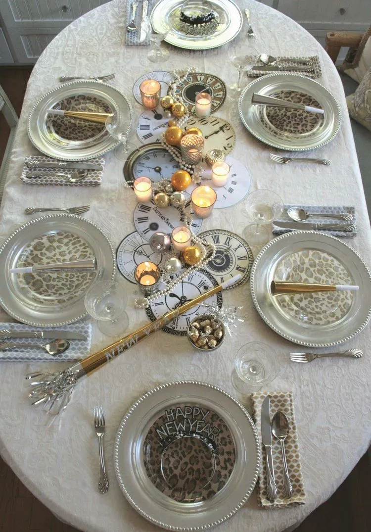 DIY centerpiece for New Years Eve