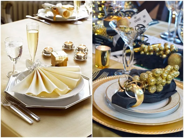How to Set and Decorate the New Years Eve Table Festive Colors Ideas