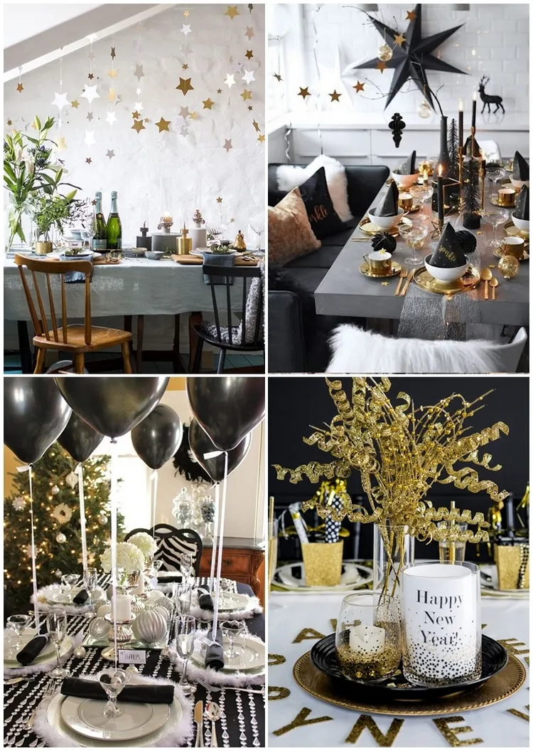 new years eve table setting and decor ideas