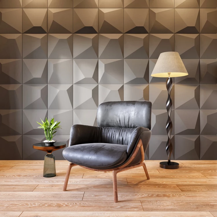 design trend 3D tiles wall decorating ideas
