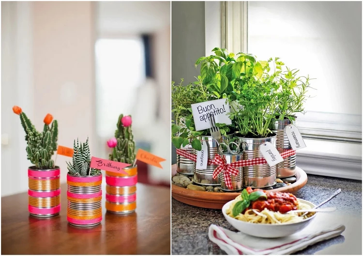 Tin Can Flower Pots An Easy Craft Project for Kids and Adults