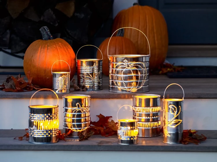 How to Upcycle Tin Cans DIY Candle Holders Lanterns