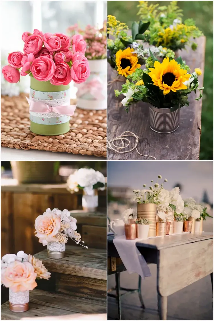 Transform Tin Cans into Beautiful Vases