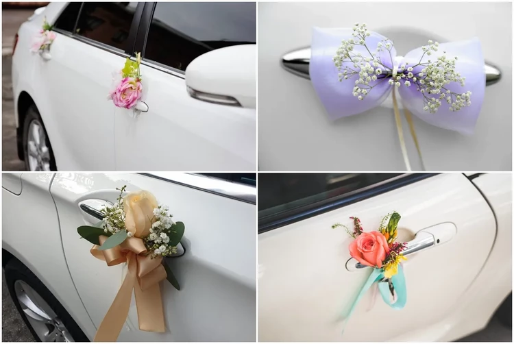 Wedding Car handles decoration
