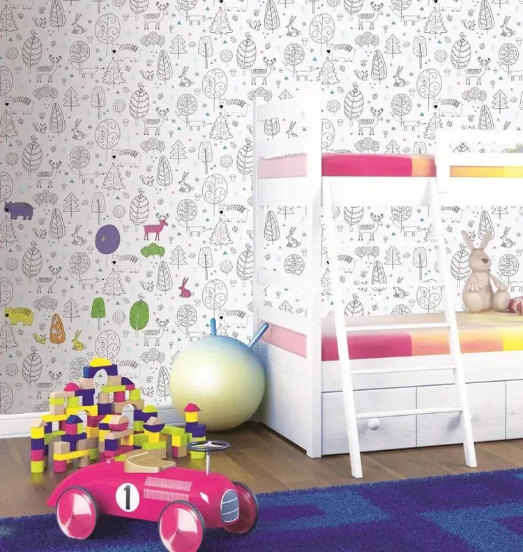 kids room wall decor ideas bunk beds