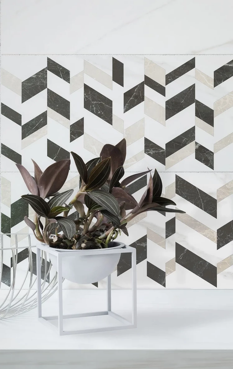 trendy ceramic tile with unusual shapes