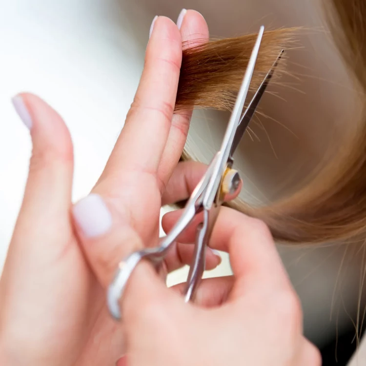 trim the ends of your hair to get rid of static electricity