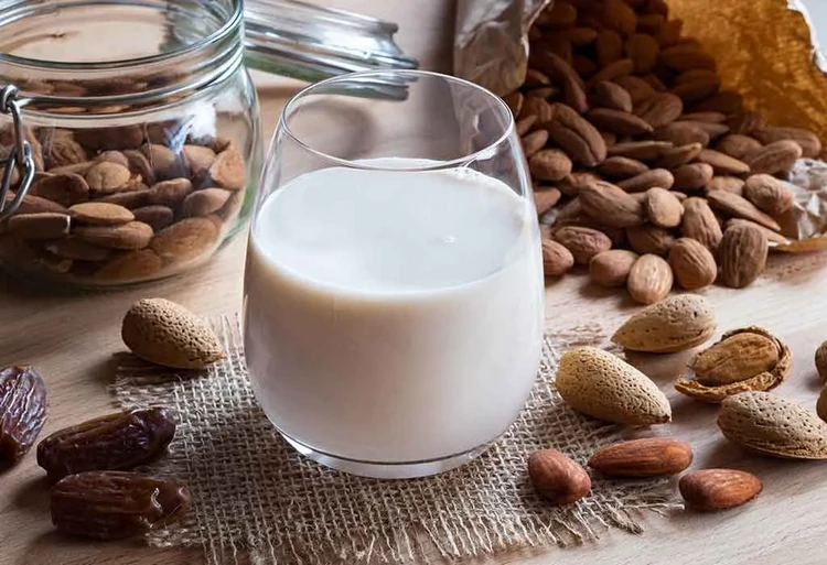 Almond milk is a great source of vitamins