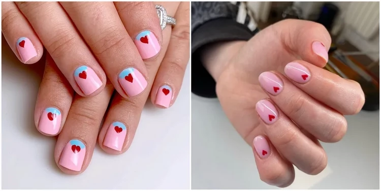 Fashionable Minimalist Manicure for Valentines Day