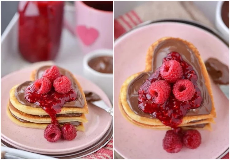 Heart Shaped Buttermilk Pancakes Recipe