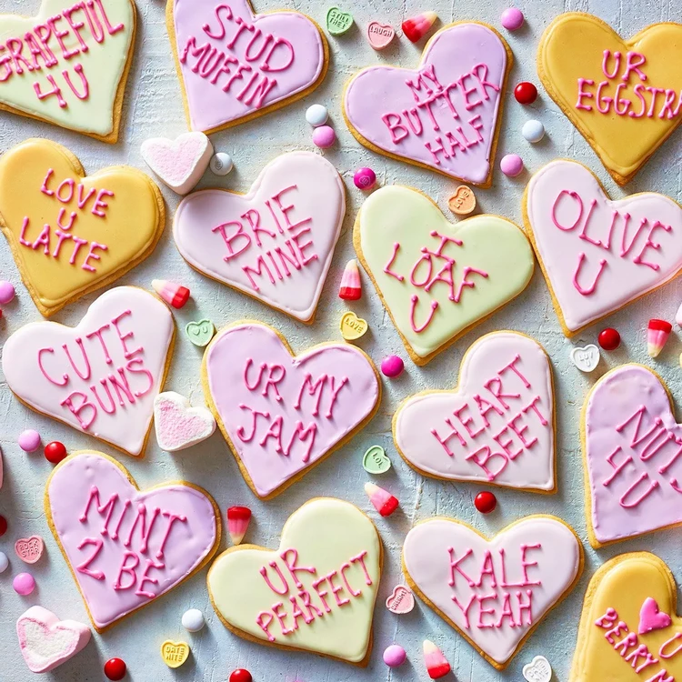 How to Make and Decorate Conversation Heart Cookies