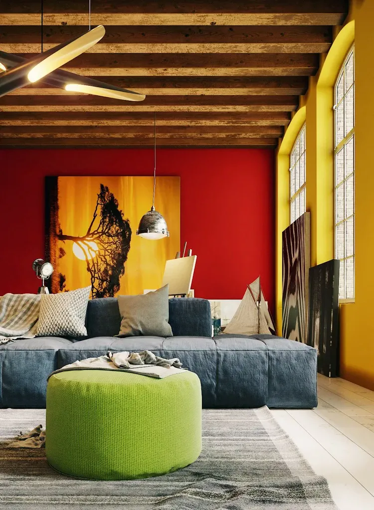 Striking home interiors in avant garde style
