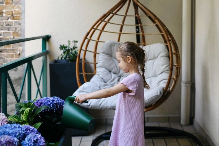 Use large planters on your balcony