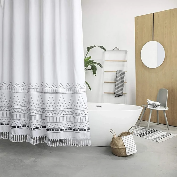 cortinas de baño modernas para agregar estilo al baño