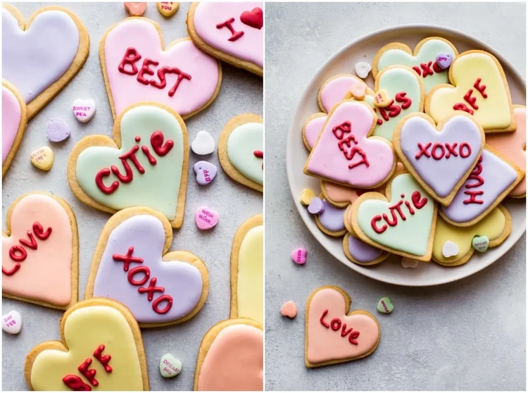 valentines day conversation heart cookies recipe