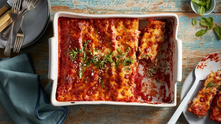 Freezer Friendly Vegetarian Meals Recipes Tofu and Spinach Cannelloni