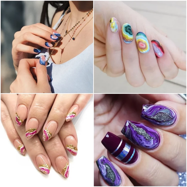 geode nail art 2022 top trends manicure design