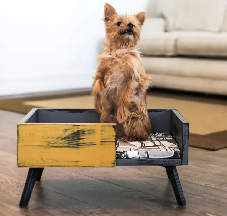 how to upcycle old drawers DIY dog bed