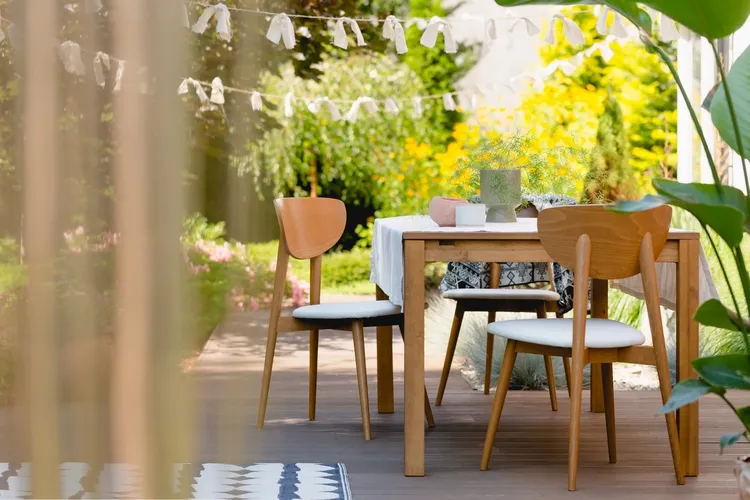 modern garden furniture dining set
