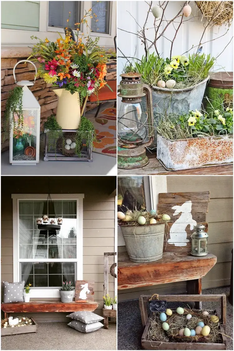 2022 easter porch decor ideas natural materials