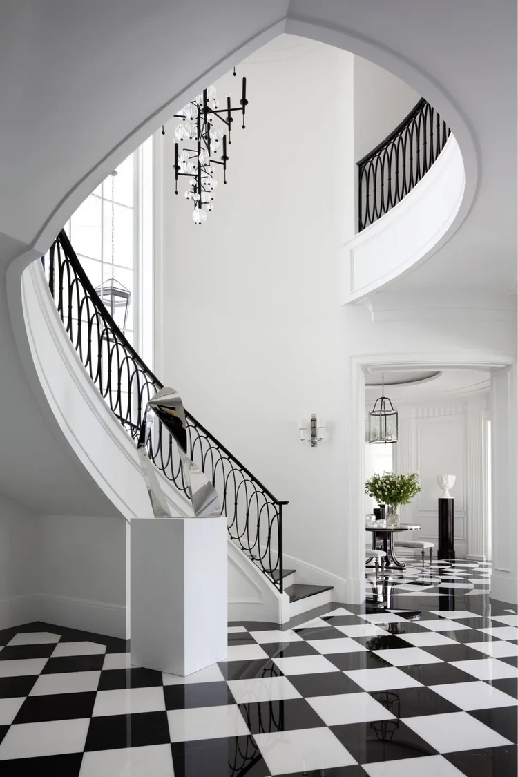 Chequered Tile Floor A Fashionable Classic in Modern Homes