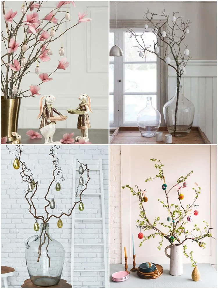 Easter tree 2022 trends decorating ideas minimalist style