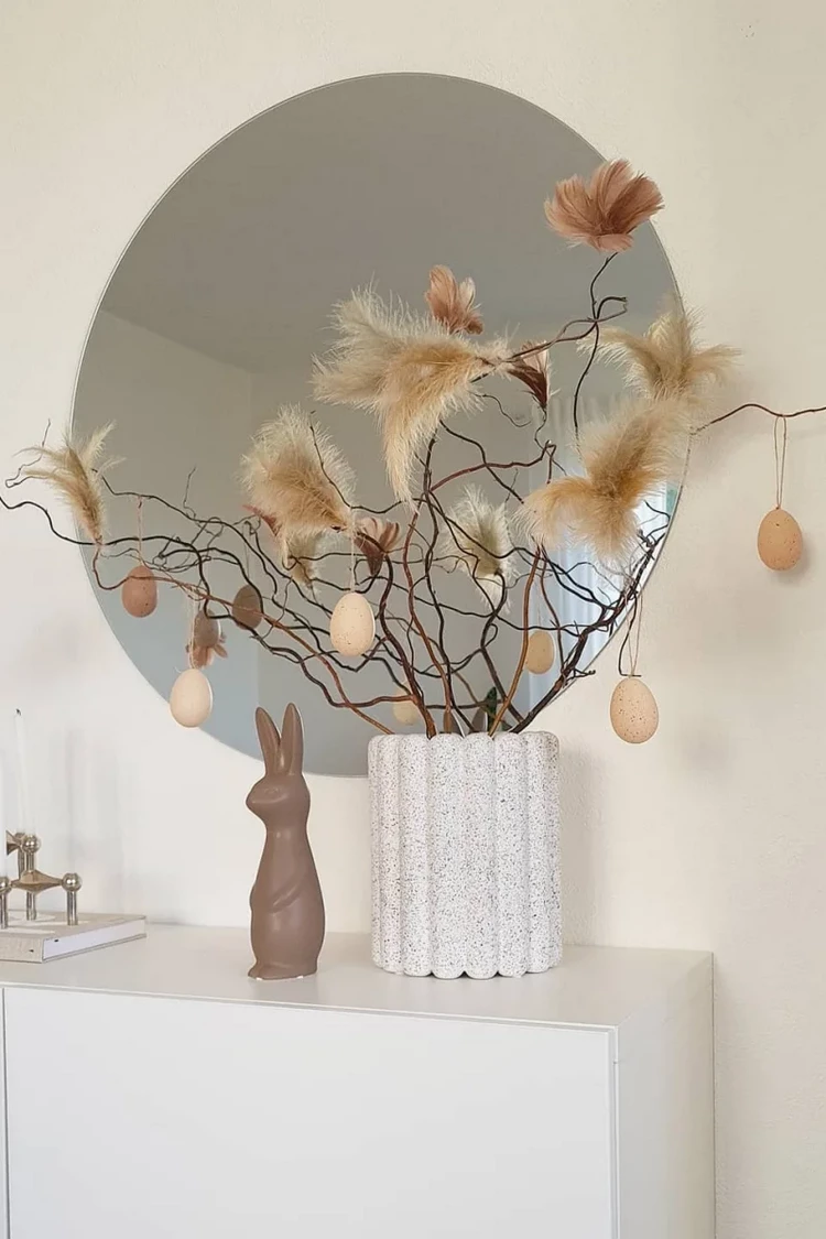 bunny and twigs modern minimalist home decoration ideas