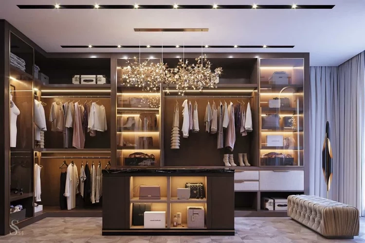 luxury interiors walk in closet