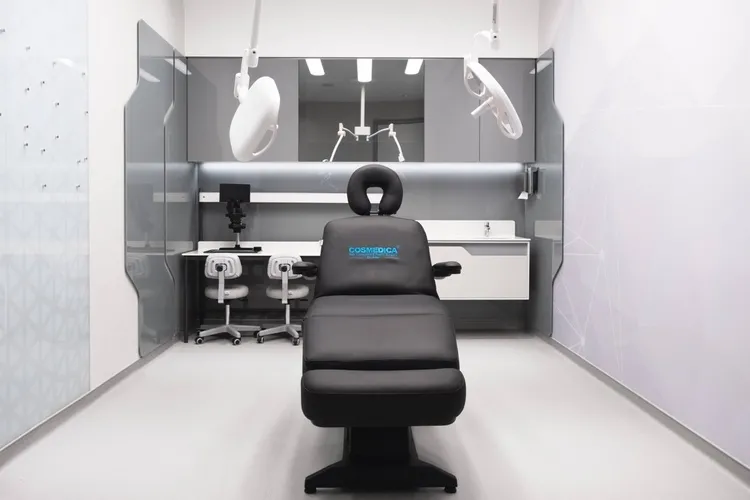 modern operation room for hair transplant procedures