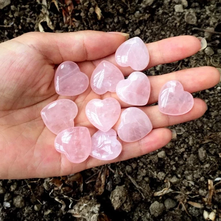 pink hearts from quartz