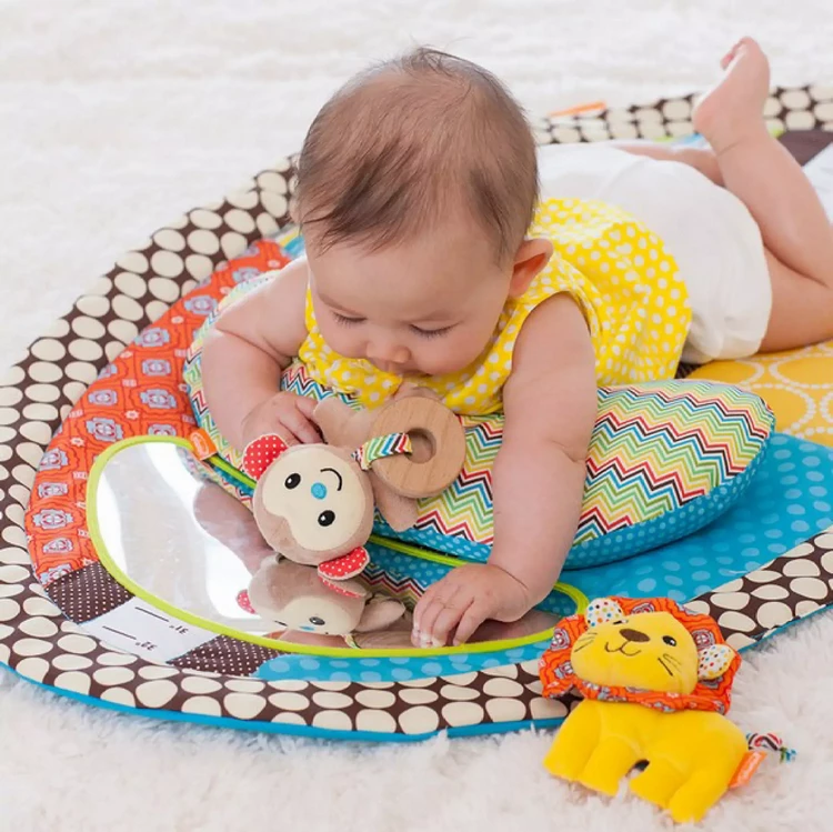 playtime mat for babies with pillow