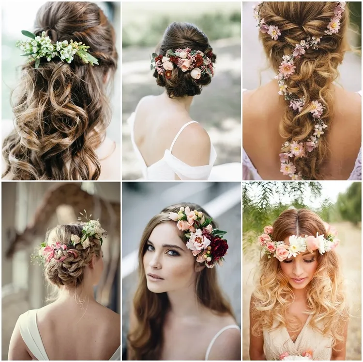 Decorating Your Wedding Hairdo with Fresh Flower