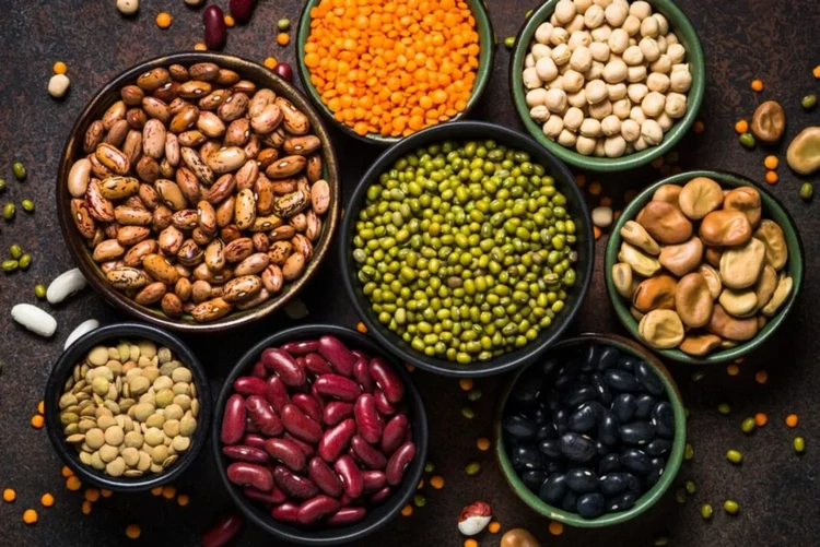 Legumes are rich in protein fiber folic acid magnesium