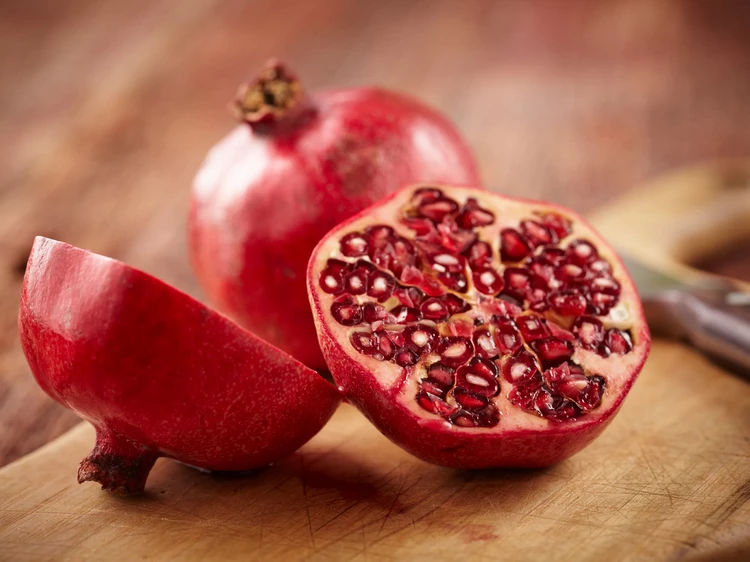 Pomegranate is rich in antioxidants