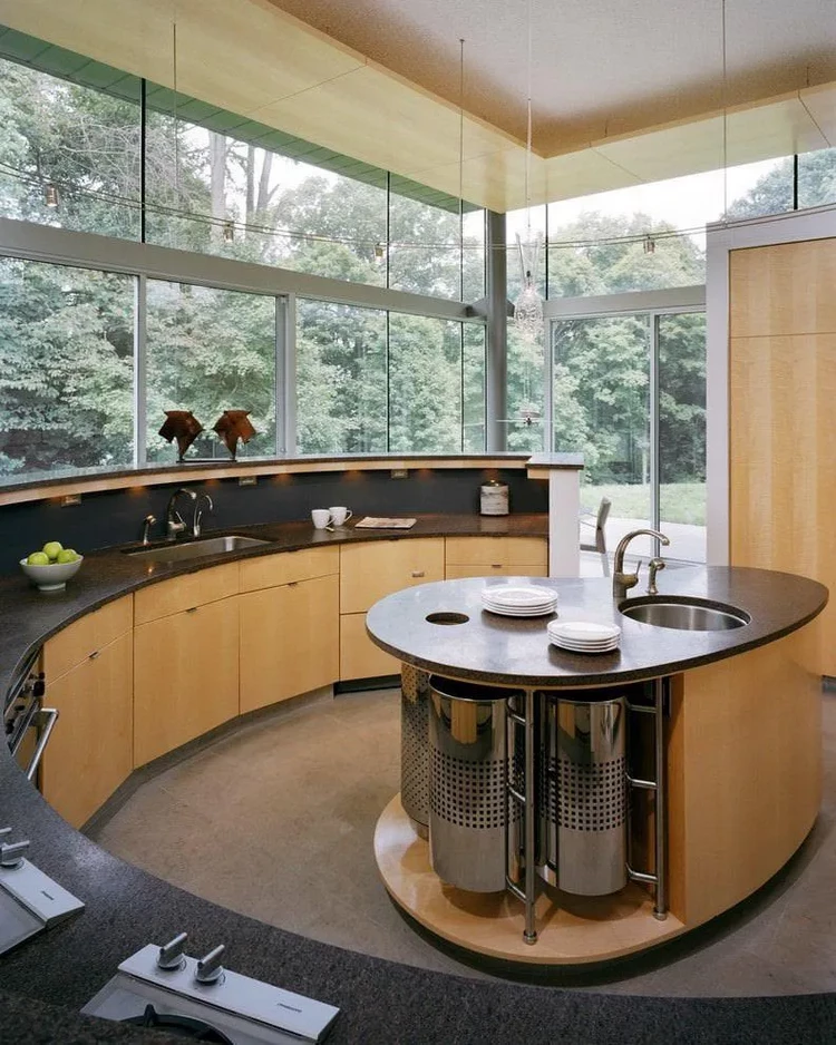 curved kitchen ideas modern home design trends