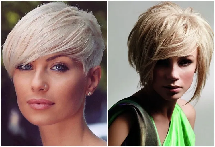 Short Haircut with Long Bangs 2022 Summer Hairstyle Trends