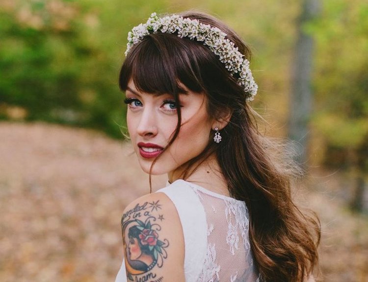 2022 Wedding Hairstyles with Bangs for Long, Medium and Short Hair