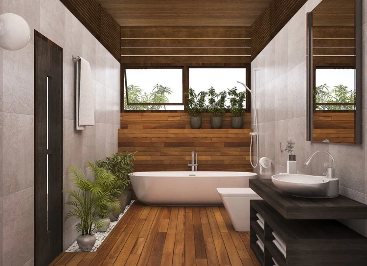 Bathroom Spa Decorating Ideas Flowers and Houseplants