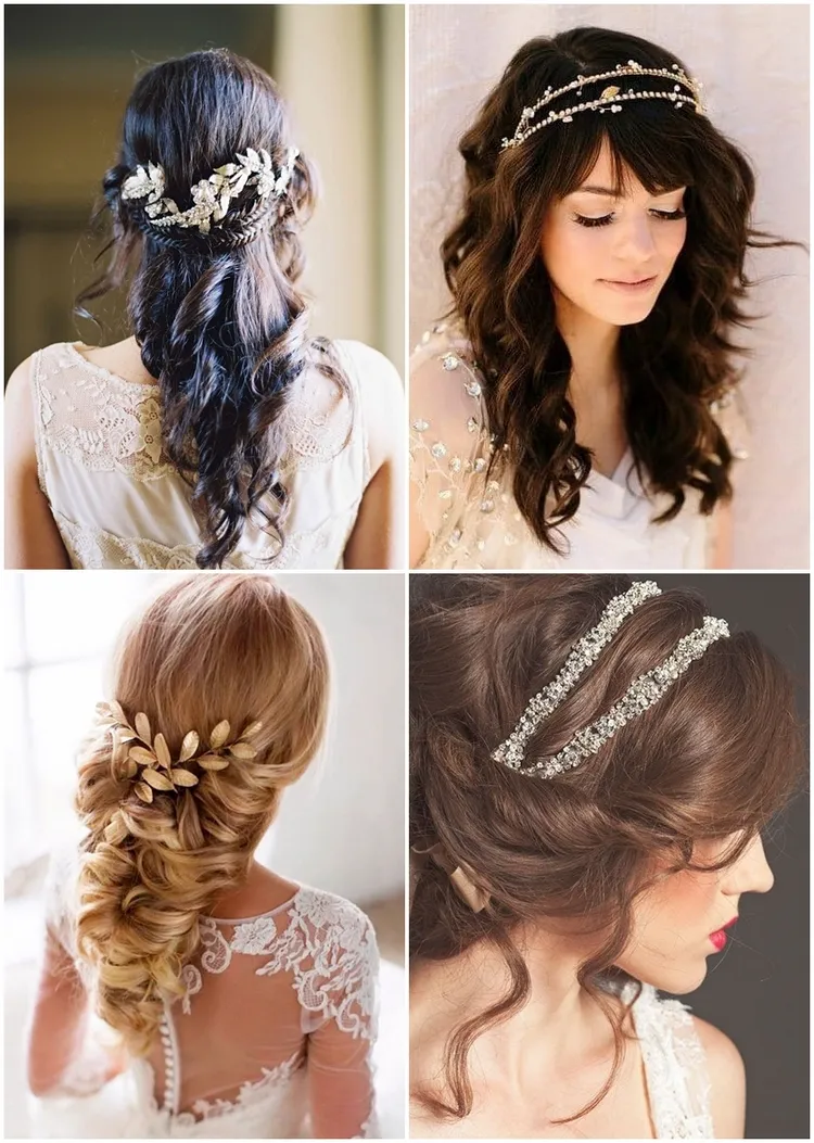 Greek Style Wedding Hair for Feminine Bridal Look