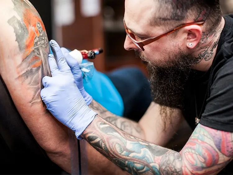 Tattoos carry a risk of developing skin diseases