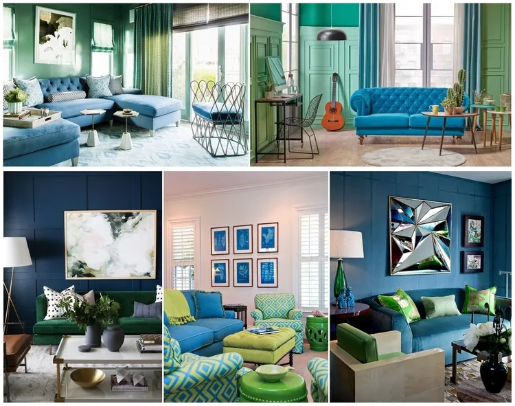 What Colors Complement Blue Green Shades