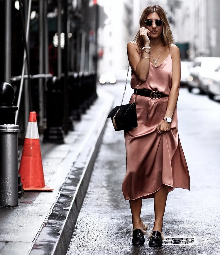 how to wear a slip dress in summer 2022 fashion trends
