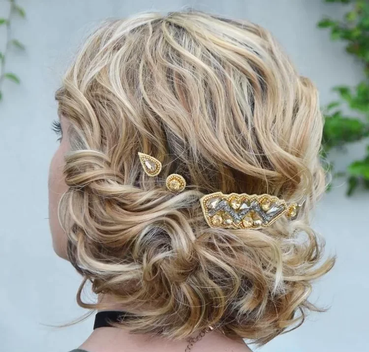 Hairstyle wedding guest simple updos for short hair