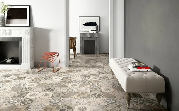 Patchwork tile ideas trendy floor