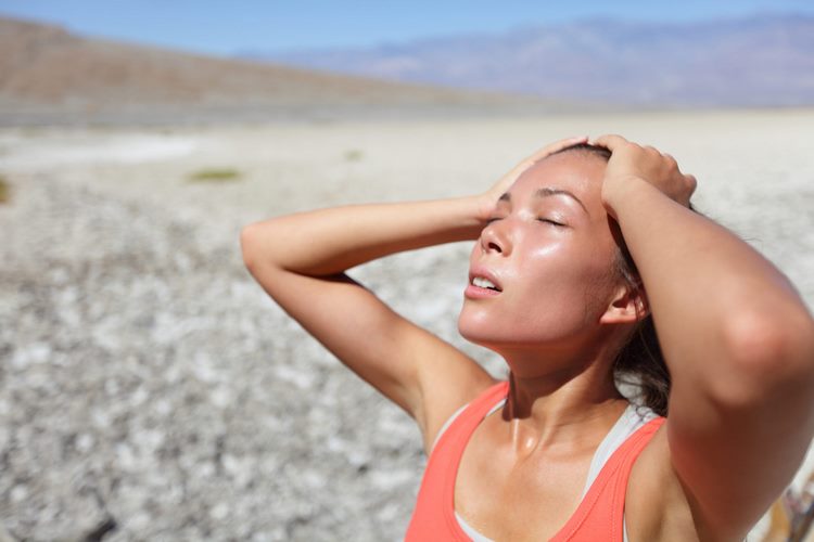 heat stroke cause body temperature control system failure