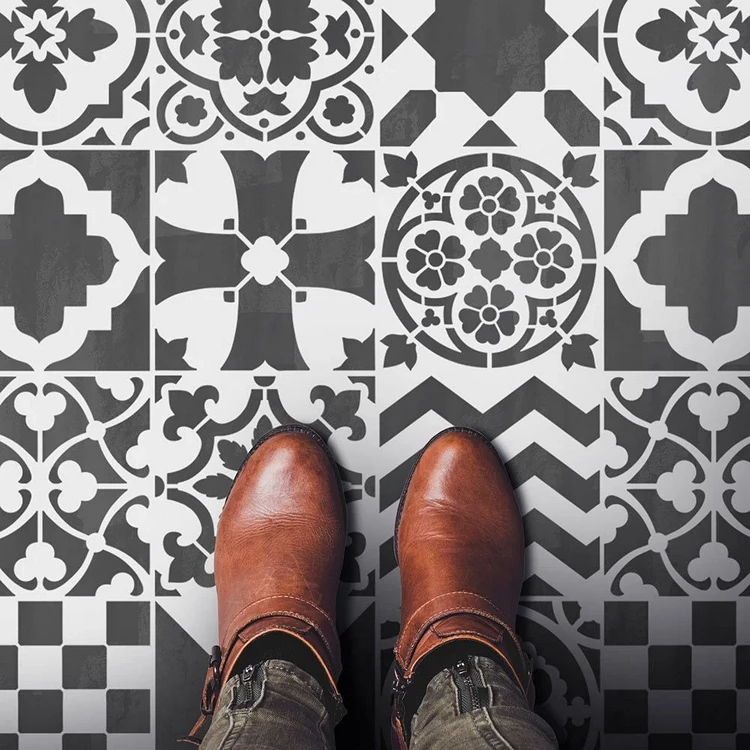 patchwork tile floor ideas