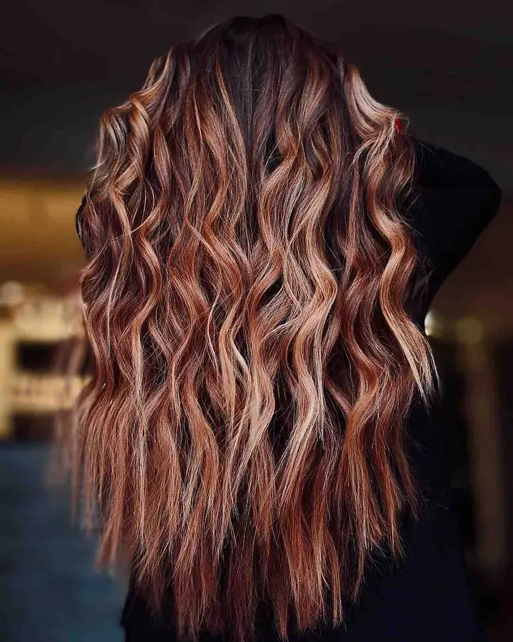 opt for these copper honey streaks