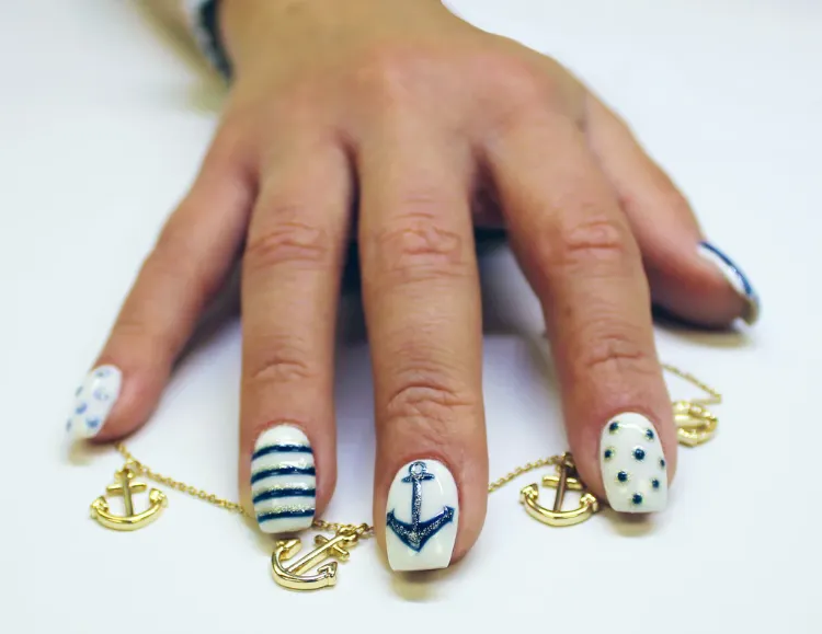 Nautical Nails Summer Nail Trend 2022 Do your own design